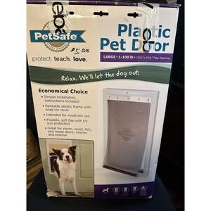 PetSafe‎ Large Plastic Pet Door 100 lb 10 1/8" x 16 1/4" Flap Opening